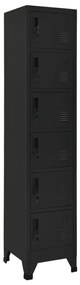 vidaXL Cacifo 38x40x180 cm aço preto