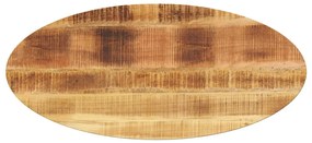 vidaXL Tampo de mesa oval 100x50x2,5 cm madeira de mangueira maciça