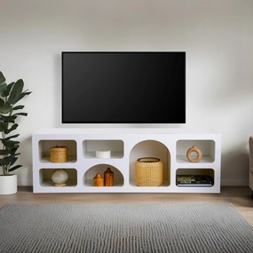 Aparador "Vienna" - Branco - 160x51x38 cm - Design Moderno