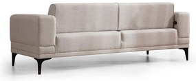 Sofá-Cama de 3 Lugares Horizon – Ecru – 215x85x77 cm