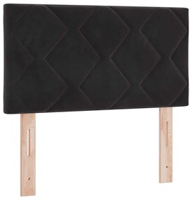 Cabeceira LED com Design de Blocos de Diamante, Preta, 80 cm