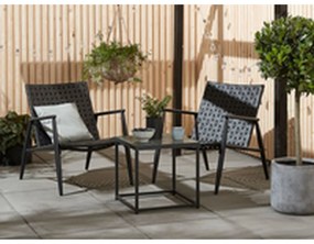 Tuinstoel Jysk 3795090 Rotim sintético Preto Alumínio