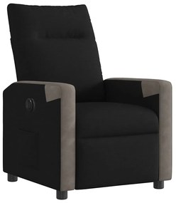Poltrona elétrica reclinável tecido preto