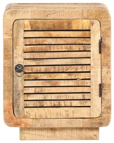 Mesa de cabeceira 40x30x50 cm madeira de mangueira áspera