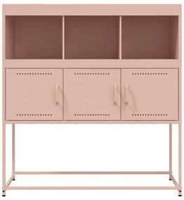 Aparador 100,5x39x107 cm aço rosa
