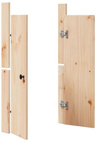 Portas de Cozinha Externa 50x9x82 cm Madeira de Pinho Maciça