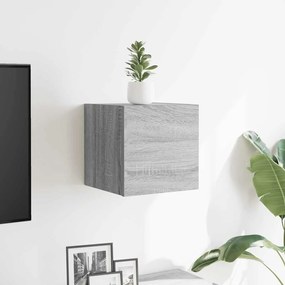 Móvel de TV de parede 30,5x30x30 cm cinzento sonoma