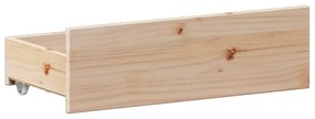 Cama com estante sem colchão 140x190 cm pinho maciço