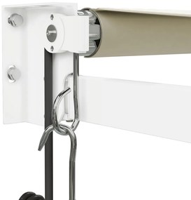 Toldo retrátil automático 4x3 m cor creme