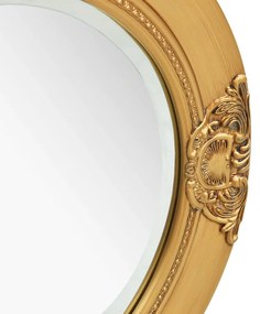 Espelho de parede estilo barroco 50 cm dourado