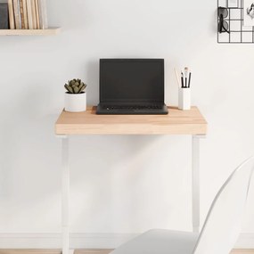 vidaXL Tampo de mesa retangular 60x40x4 cm madeira de faia maciça
