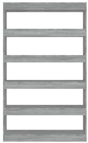 Estante/divisória 100x30x166 cm cor sonoma cinza