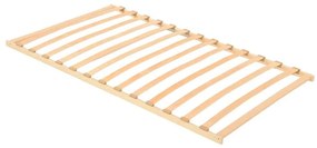 vidaXL Base de ripas Castanho 120 x 190 cm Madeira de Bétula Sólida