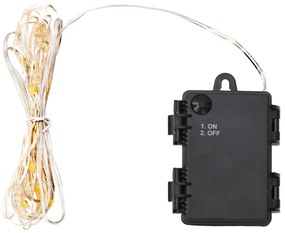 vidaXL Cordão de iluminação com 110 luzes LED e ventilador 1100 cm