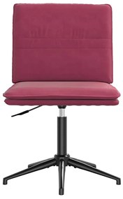 Cadeira de jantar veludo vermelho tinto