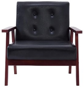 Poltrona Doc em Couro Artificial - Design Vintage