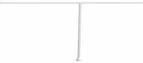 Conjunto de postes para toldo 600x245 cm ferro branco