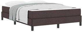 Cama Box Outros Castanho escuro 160 x 200 cm tecido