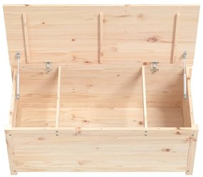 Caixa de arrumação 110x50x45,5 cm madeira de pinho maciça