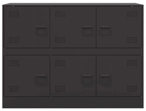Aparador 99x39x73 cm aço preto