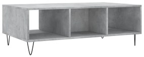 Mesa de centro 104x60x35cm derivados de madeira cinzento sonoma