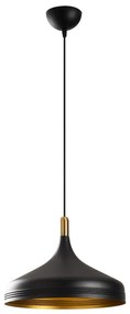 Chandelier Saglam – Preto, Dourado, Antigo – Diâmetro 36 cm, Altura Aj