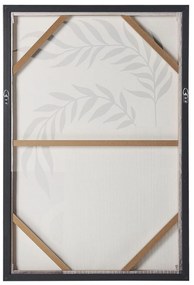 Quadro com motivo de folhas em cinzento 63 x 93 cm CREDERA Beliani