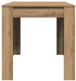 Mesa de jantar 140x74,5x76 cm deriv madeira carvalho artisiano
