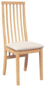 Cadeiras de jantar com almofadões 2 pcs madeira maciça