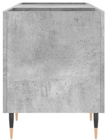 Armário p/ discos 121x38x48 cm derivados madeira cinza-cimento