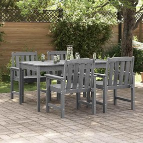 Cadeiras de Jantar vidaXL 4 pcs Cinzento Claro 65.5x55.5x88 cm HDPE