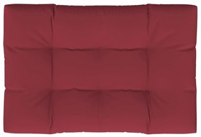 Almofadão p/ sofá de paletes 120x80x12 cm tecido vermelho tinto