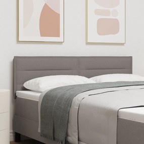 vidaXL Cabeceira Design Linhas Taupe 72 cm Tecido