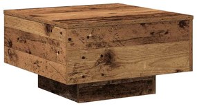 Mesa de Café , Madeira Antiga, 55x55x31 cm, Madeira Engenheirada