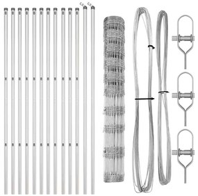 Cerca de Campo 1,2 x 25 m Aço Galvanizado