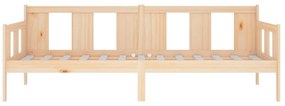 Sofá-cama 80x200 cm madeira de pinho maciça