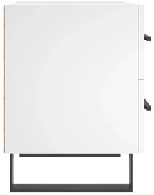 Mesa de cabeceira 40x35x47,5 cm derivados de madeira branco