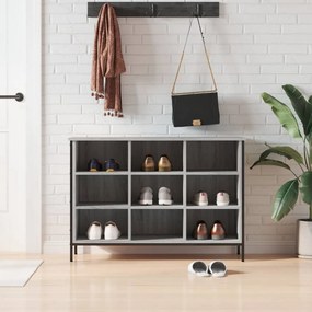 vidaXL Sapateira 100x35x70 cm derivados de madeira cinzento sonoma