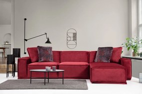 Sofá de Canto Lego – Burgundy – 300 x 170 cm