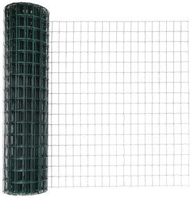 Cercas Euro com 11 postes U Verde 1,2x25 m Aço