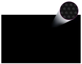 Cobertura para piscina 260x160 cm PE preto