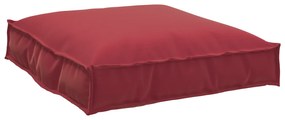 vidaXL Almofada de palete para assento Vinho Vermelho 70 x 70 x 12 cm
