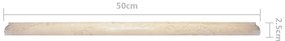 Tampo de mesa Ø50x2,5 cm mármore cor creme