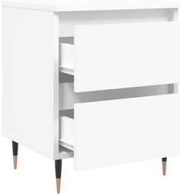 Mesa de cabeceira 40x35x50 cm derivados de madeira branco
