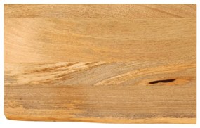 Tampo de mesa c/ borda viva 60x30x2,5 cm mangueira maciça