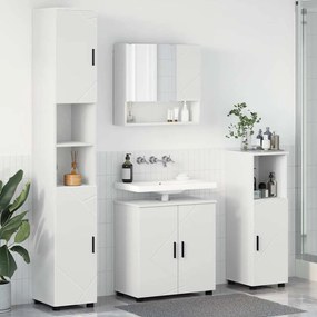 vidaXL Conjunto de Móveis para Banheiro 4 pcs Branco 61 x 35 x 64 cm