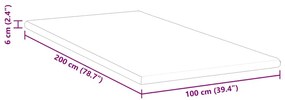 Protetores de Colchão Branco 100 x 200 cm