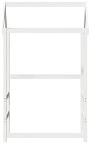 Telhado de cama infantil 98x70x176,5 cm pinho maciço branco