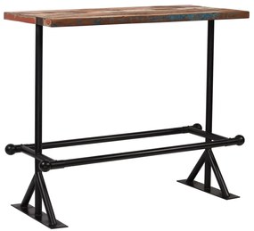 Conjunto de bar 5 pcs madeira recuperada maciça multicor