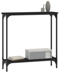 Mesa consola 75x22,5x75 cm derivados de madeira preto